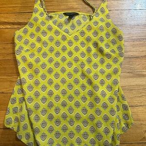 Banana Republic Yellow Patterned Camisole
